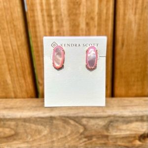 Custom Kendra Scott Stud Earrings in Pink Mother-of-Pearl